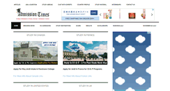 Desktop Screenshot of admissiontimes.com