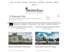 Tablet Screenshot of admissiontimes.com